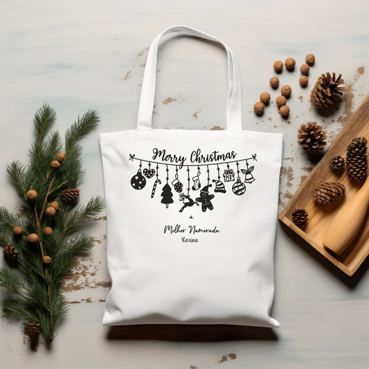Saco Alça comprida "Grinalda de Natal"